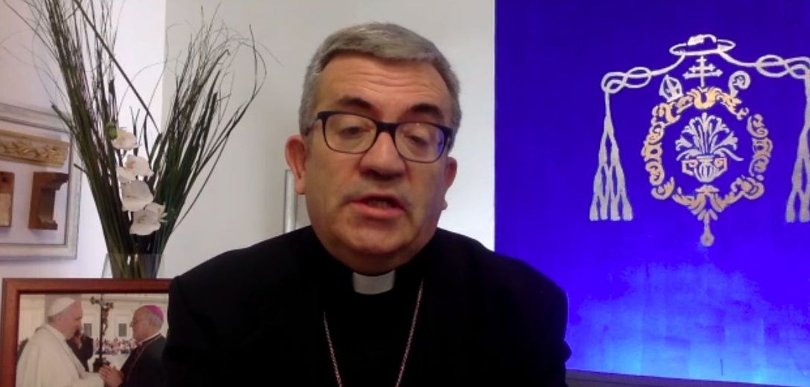 Luis Argüello, durante la rueda de prensa