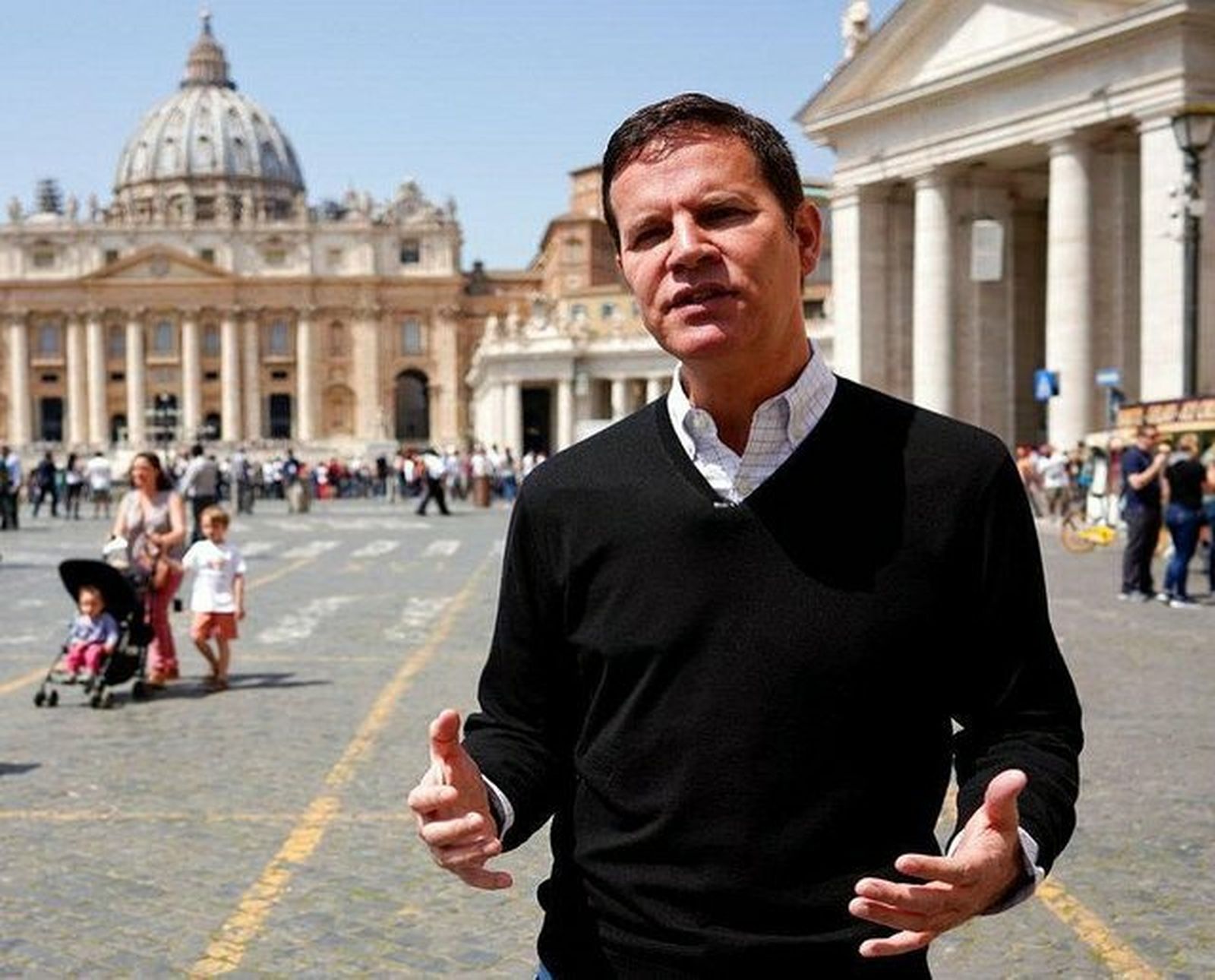 Juan Carlos Cruz, en Roma