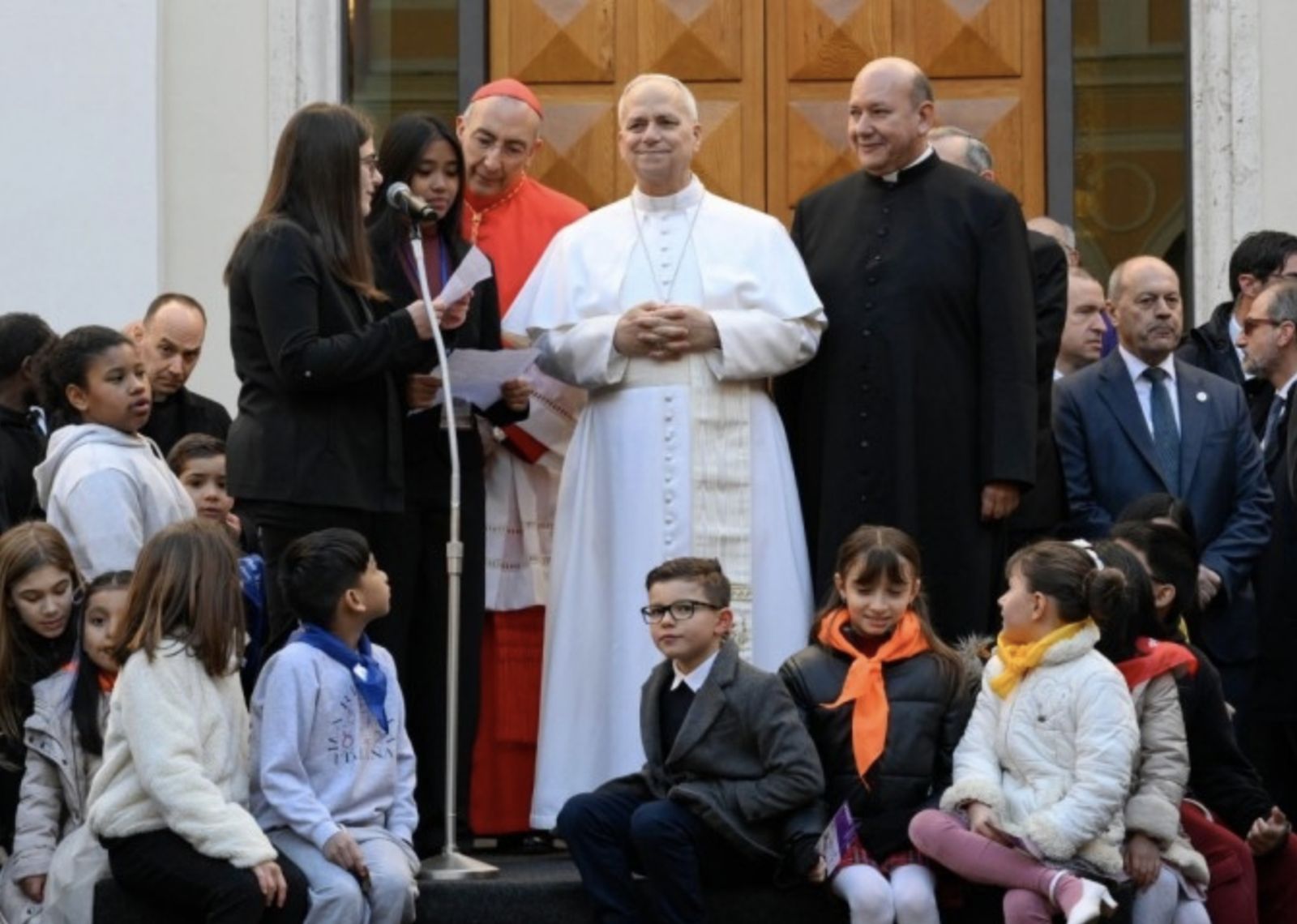 El Papa, en la parroquia de Via Marsala