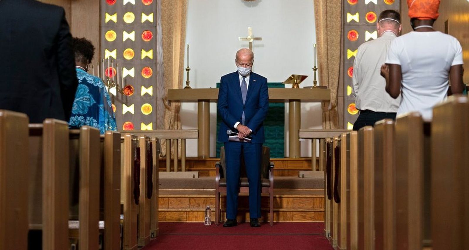 Biden, en la iglesia