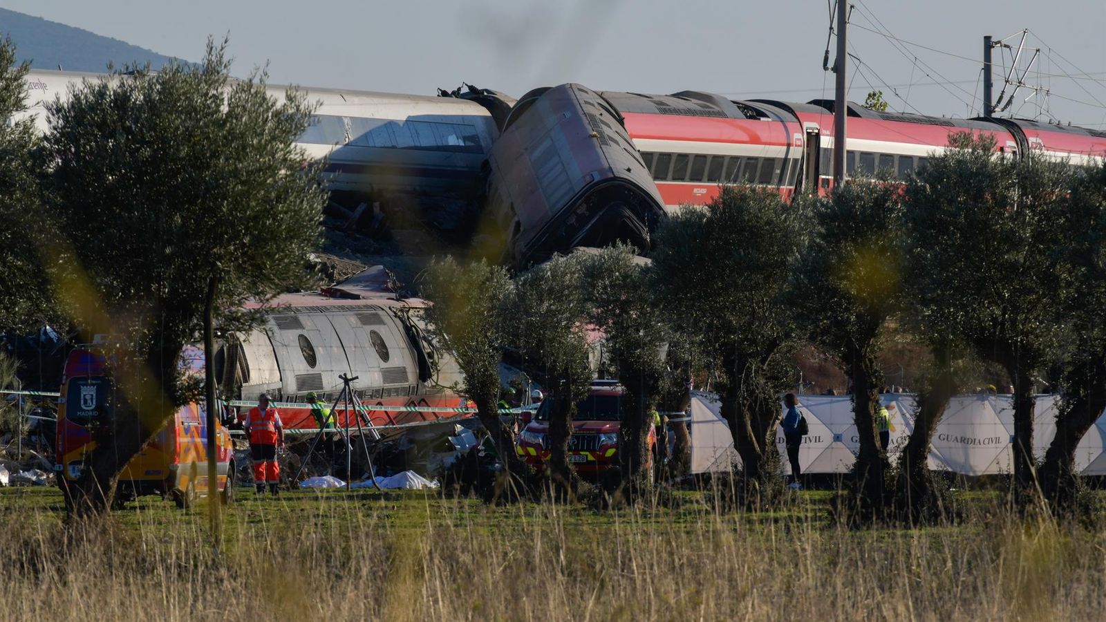 Los trenes siniestrados