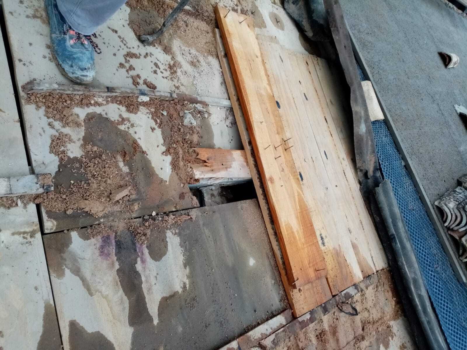 Obras en el tejado del Convento de las Jerónimas de San Pablo, en Toledo