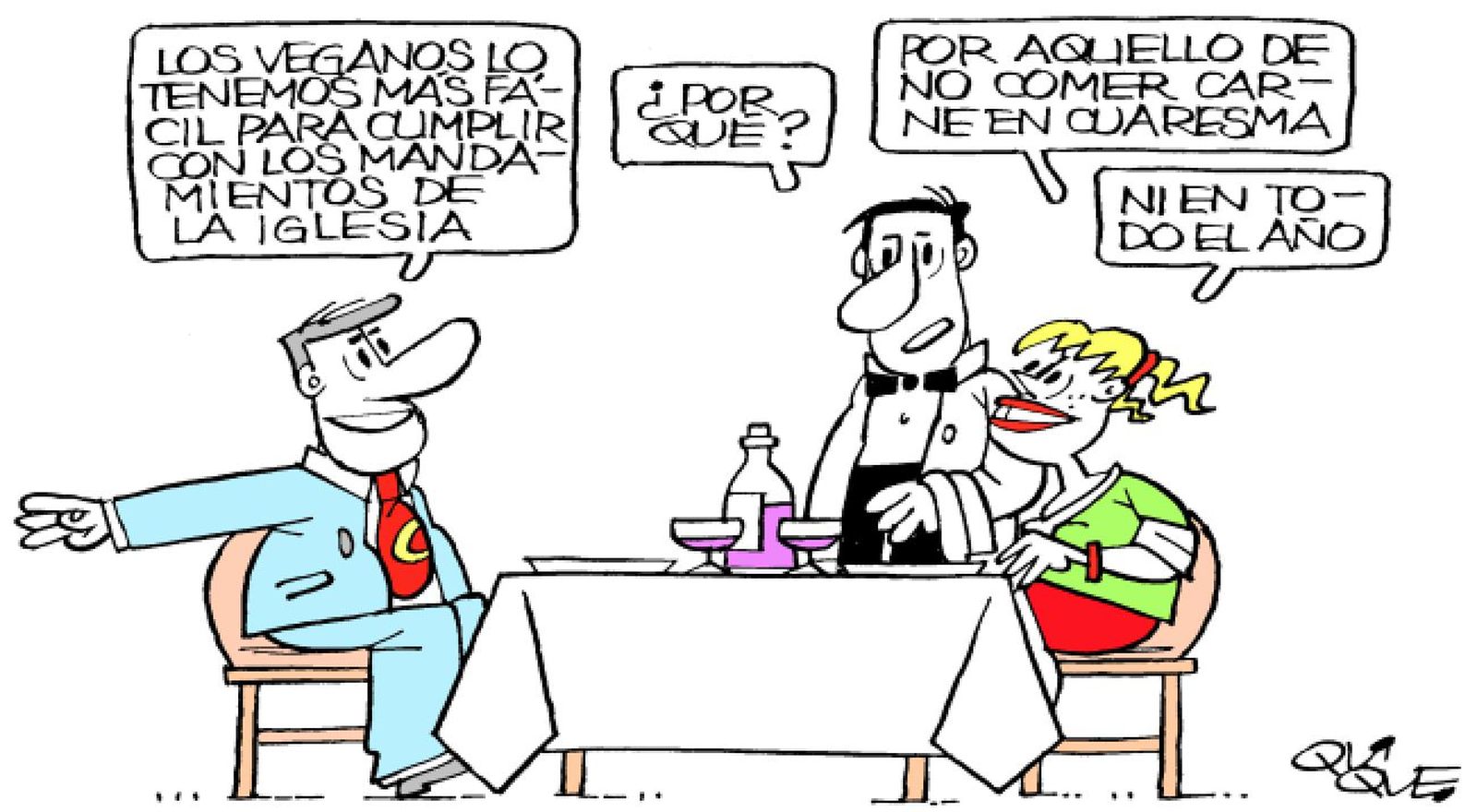 Los veganos y los mandamientos