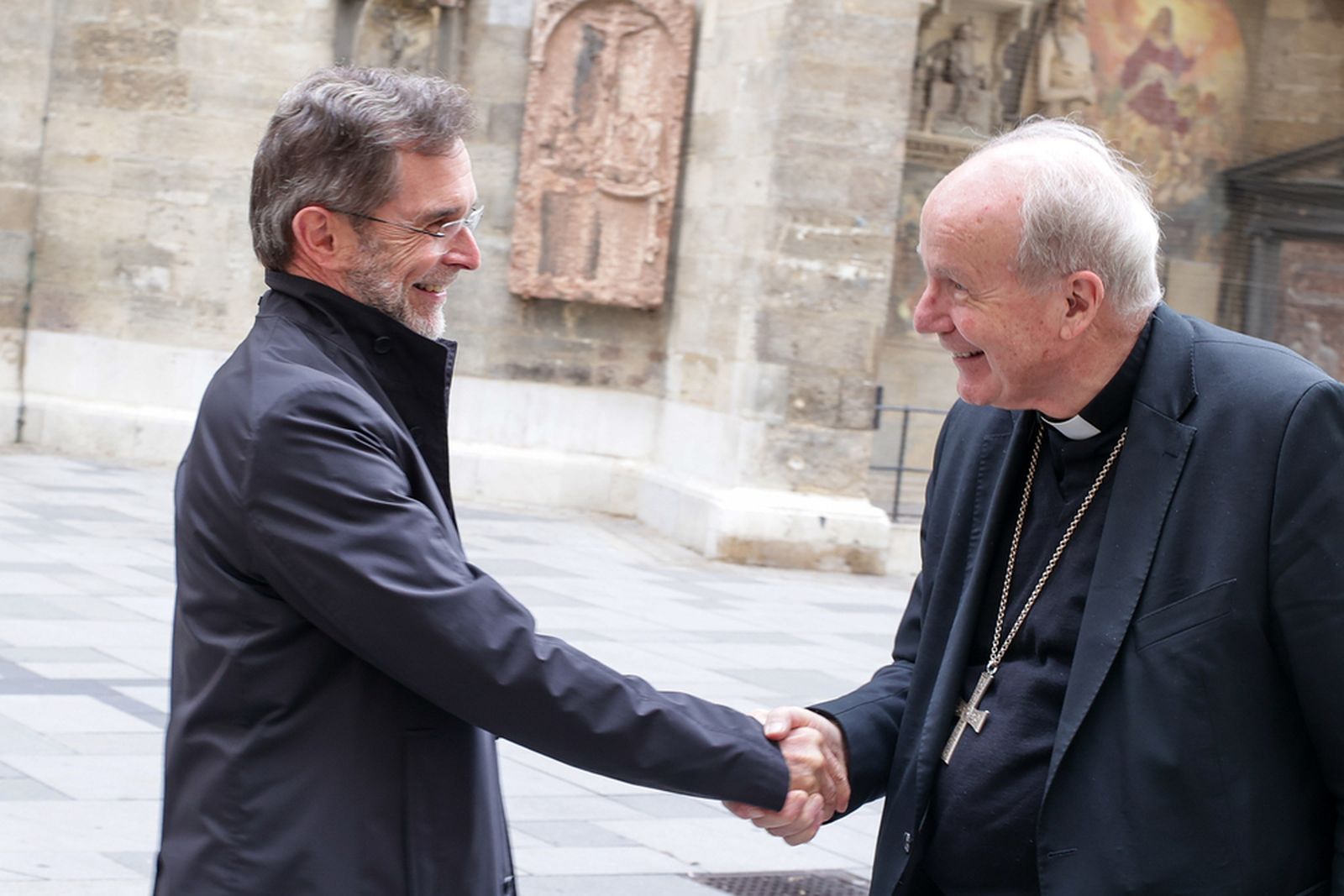 Josef Grünwidl y el cardenal Schönborn