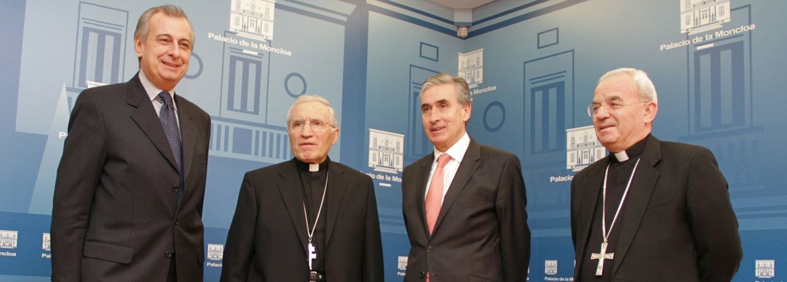 Rouco, con Fratini, Gasbarri y Jáuregui durante la JMJ