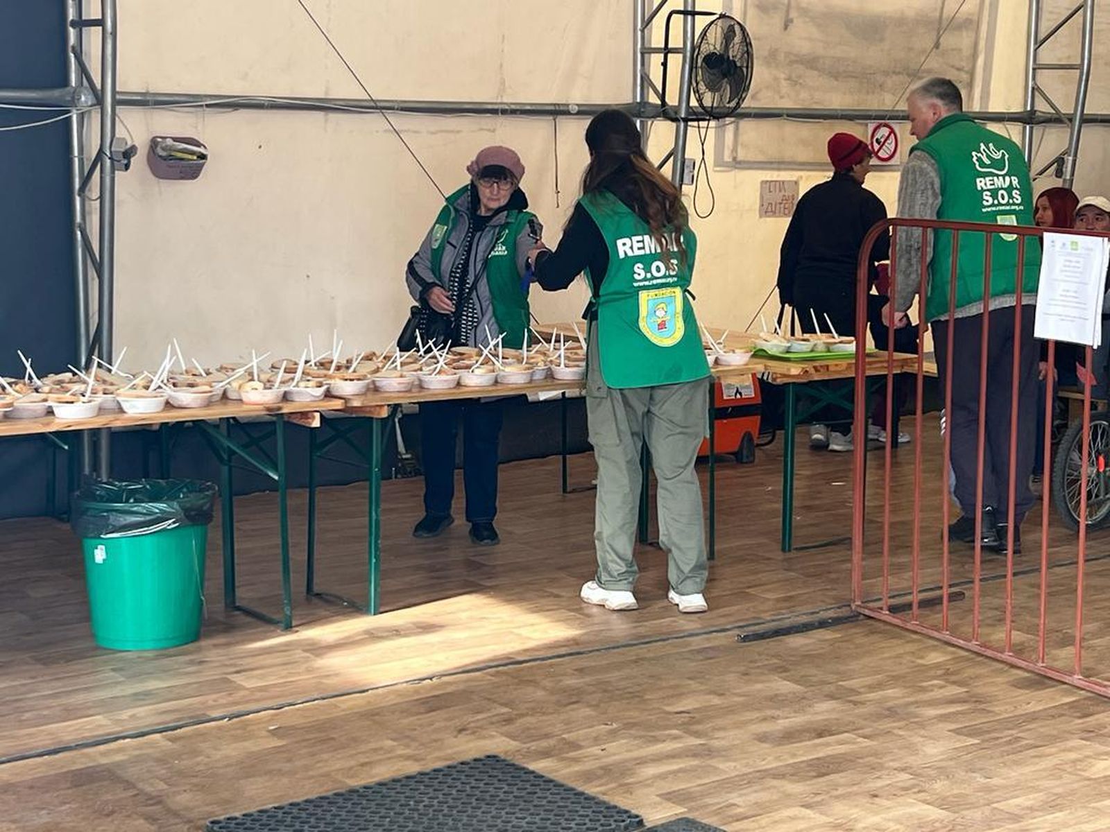 Instalaciones en el campamento de Chernivtsi