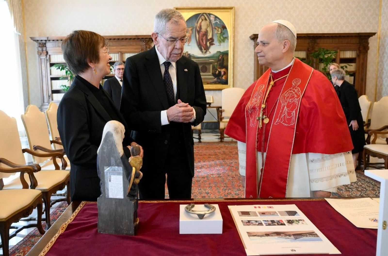 El Papa y el presidente de Austria