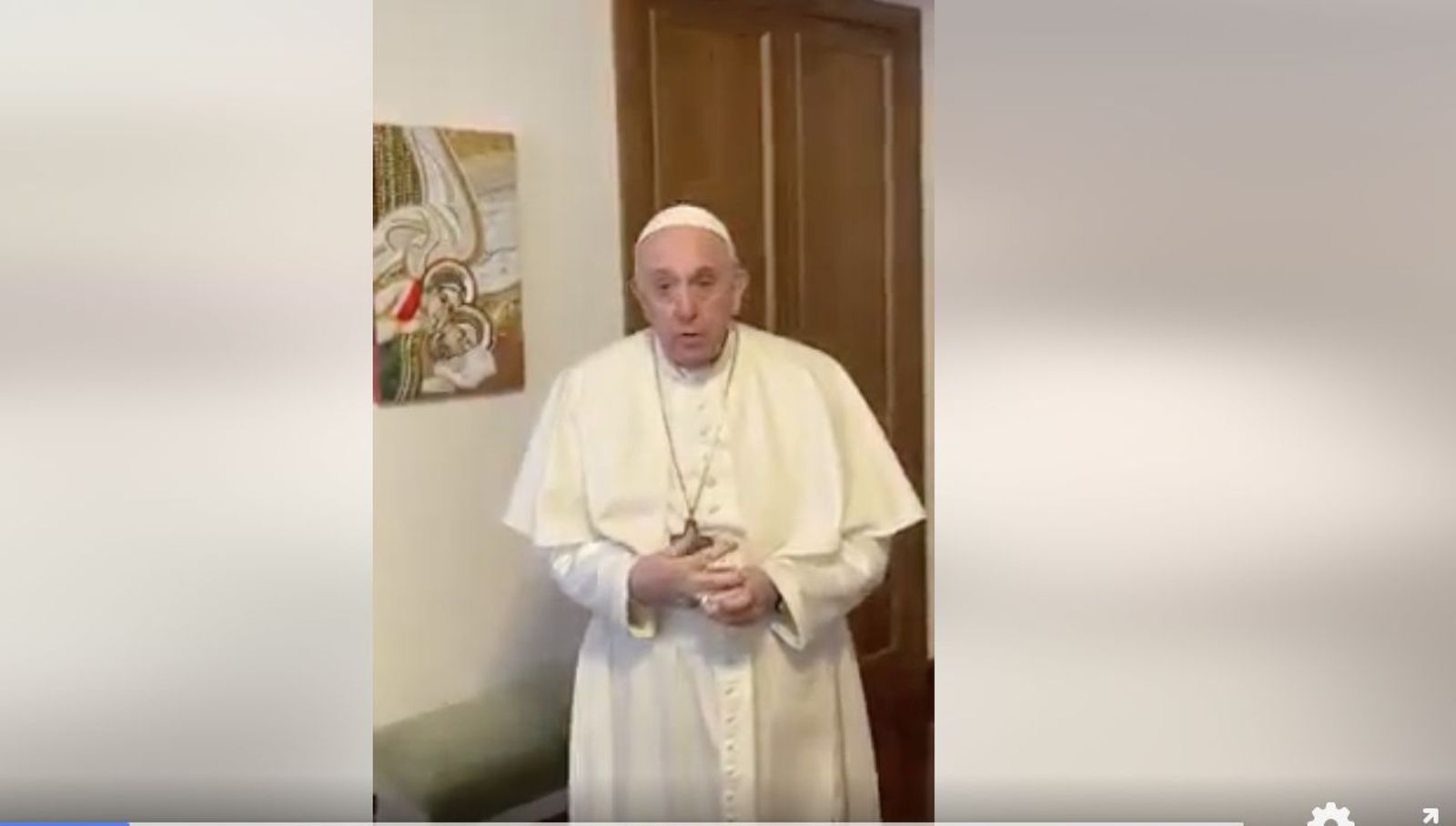 Francisco envío un vídeo a la familia antualiana