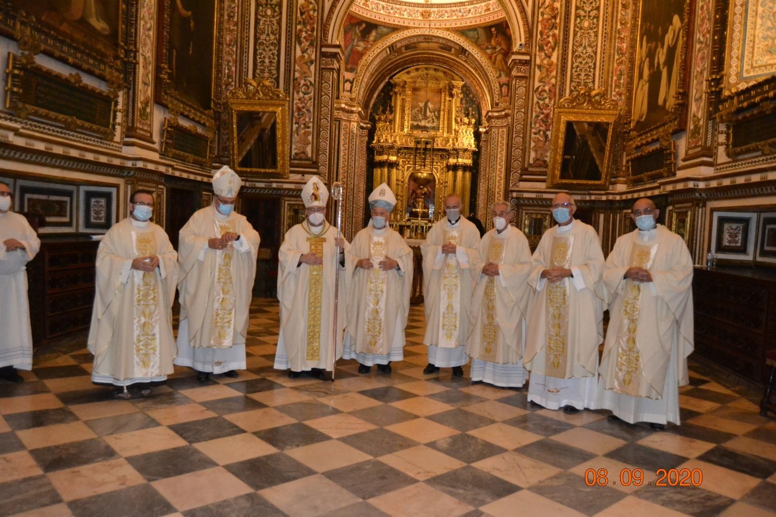 Cerro y los obispos extremeños, en Guadalupe