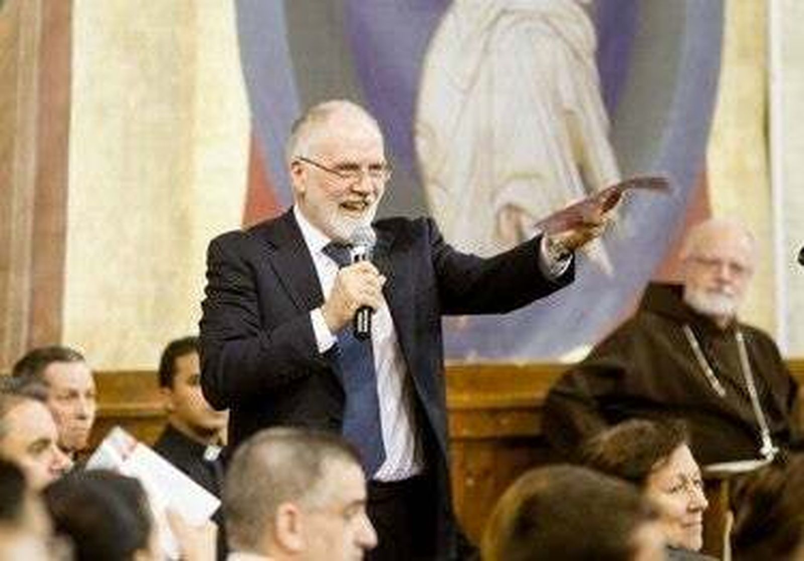 Gennarini, con el cardenal O'Malley