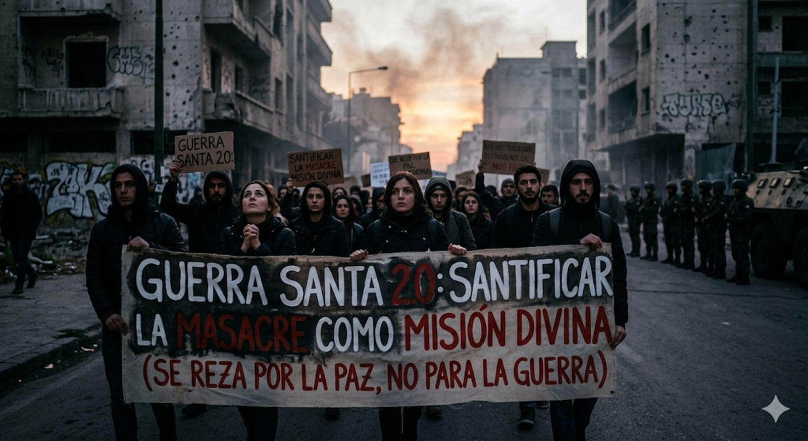 SE REZA PARA LA PAZ, NO PARA LA GUERRA