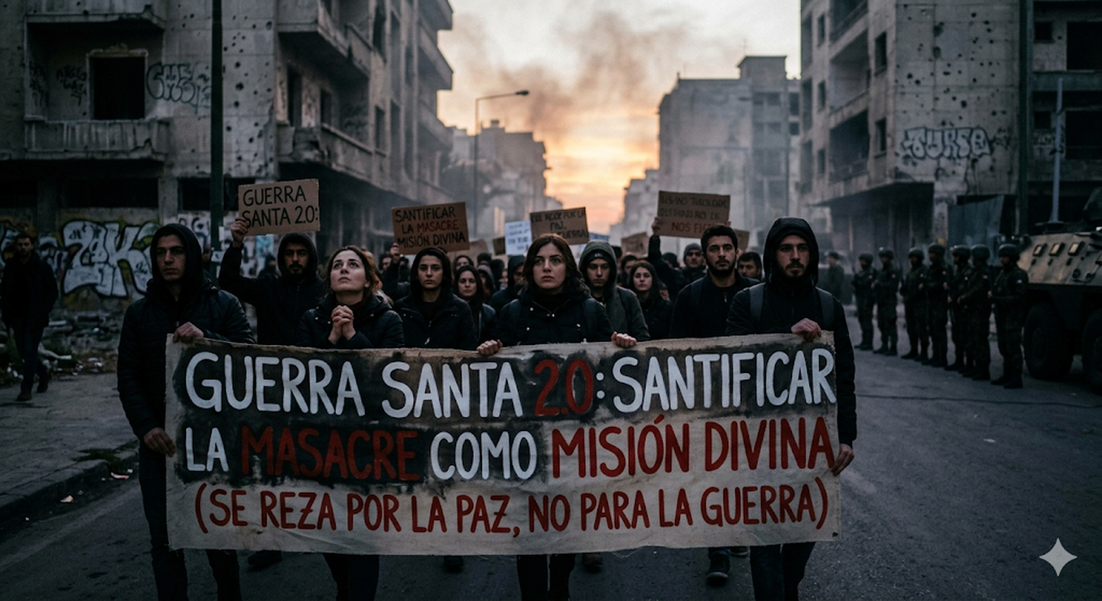 SE REZA PARA LA PAZ, NO PARA LA GUERRA