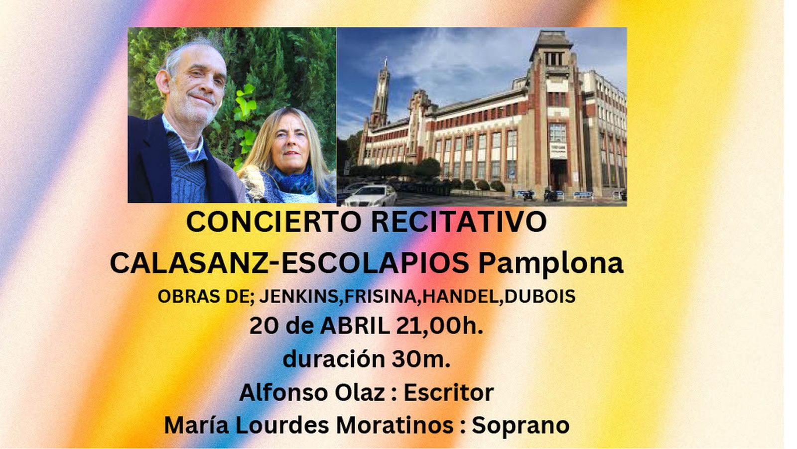 CONCIERTO RECITATIVO. ESCOLAPIOS PAMPLONA. 16.04.24