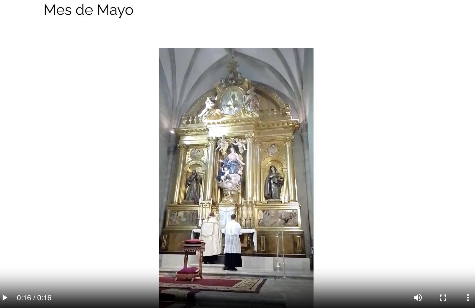 Captura de la 'misa' de este domingo en Belorado