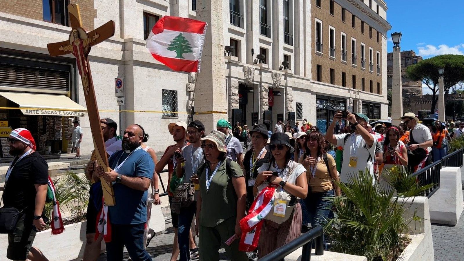 Peregrinos del Líbano en Roma con motivo del Jubileo de la Juventud