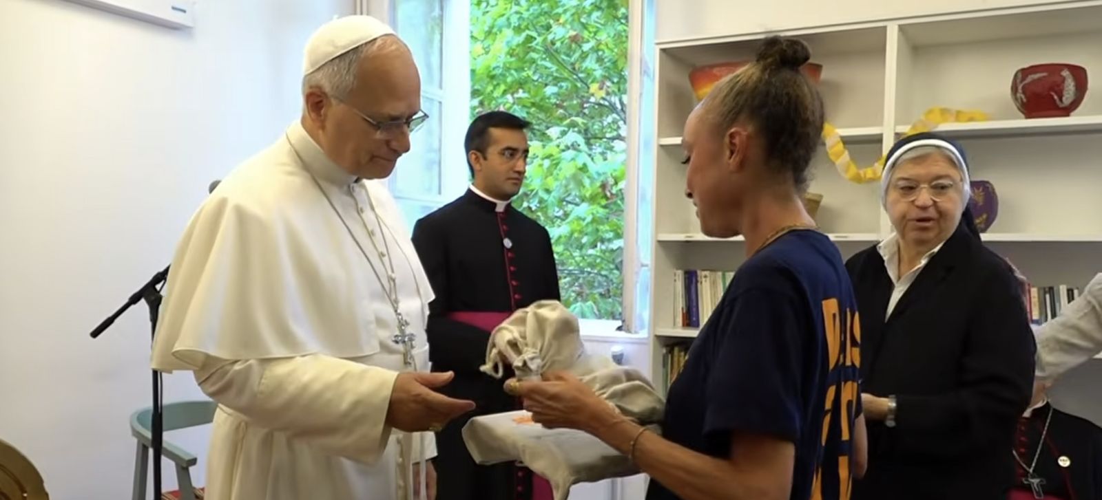 El Papa, en Maisson Bakhita