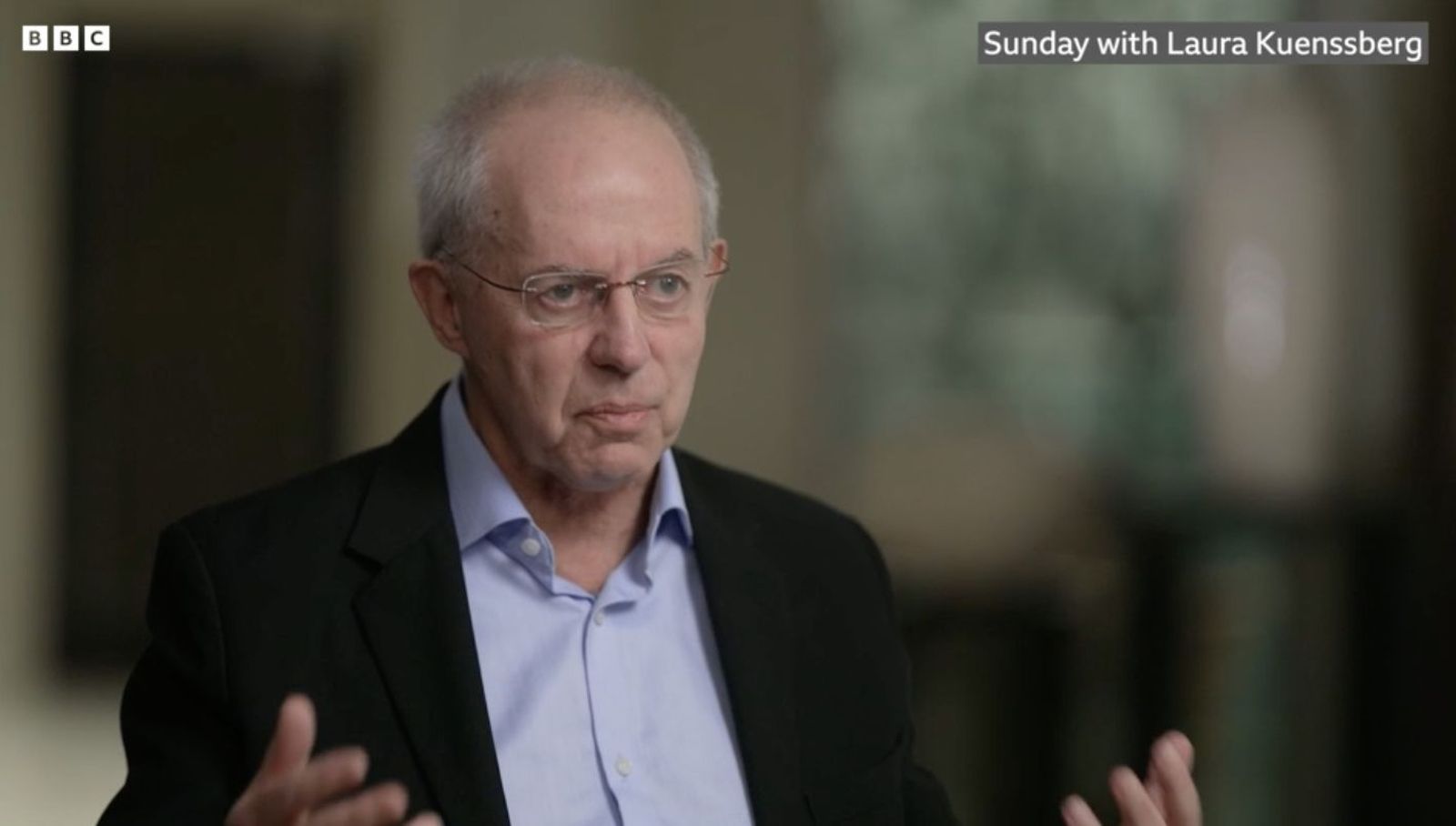 Justin Welby en el programa de la BBC