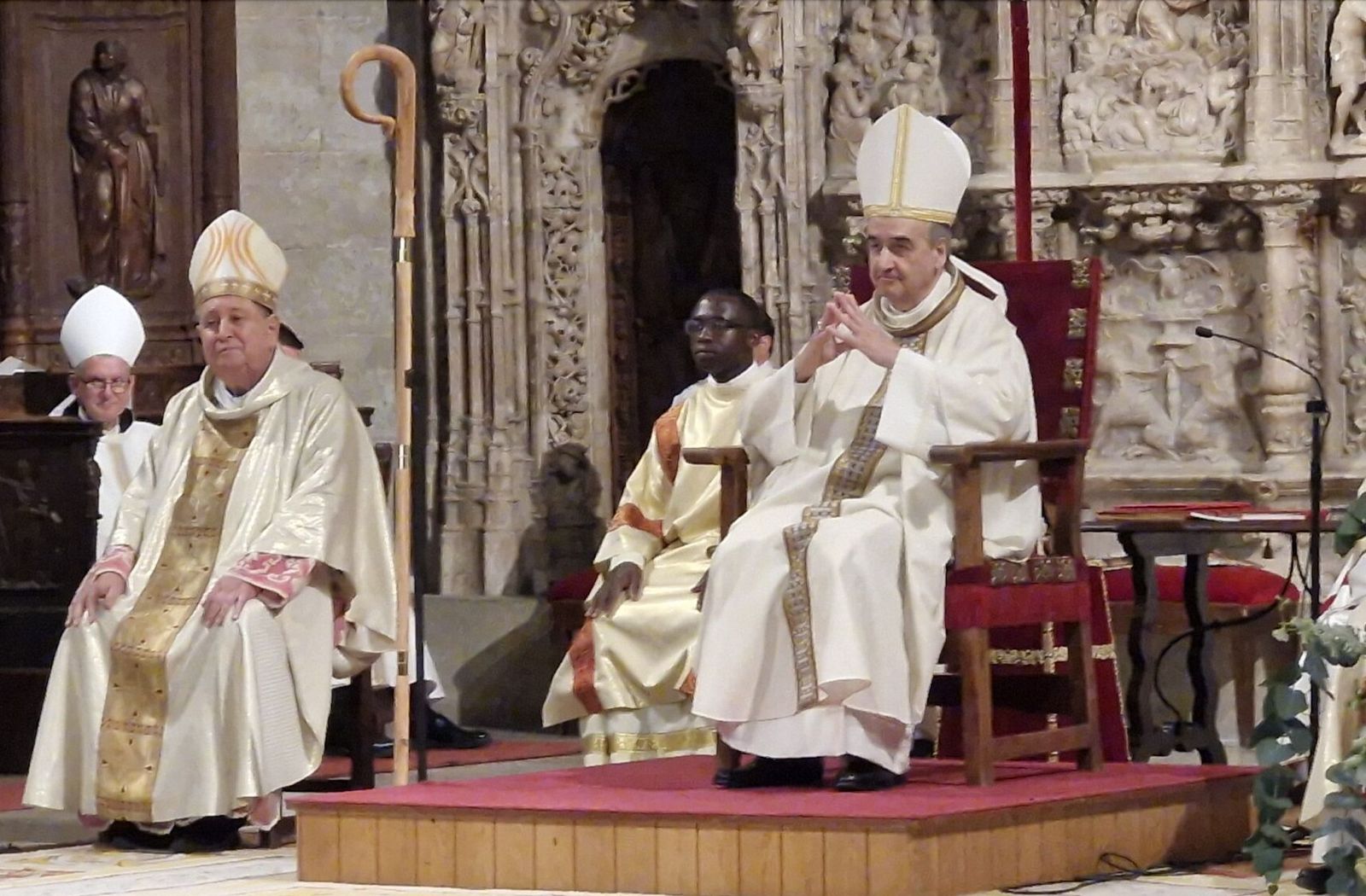 Aguado, en su ordenación episcopal en la catedral oscense