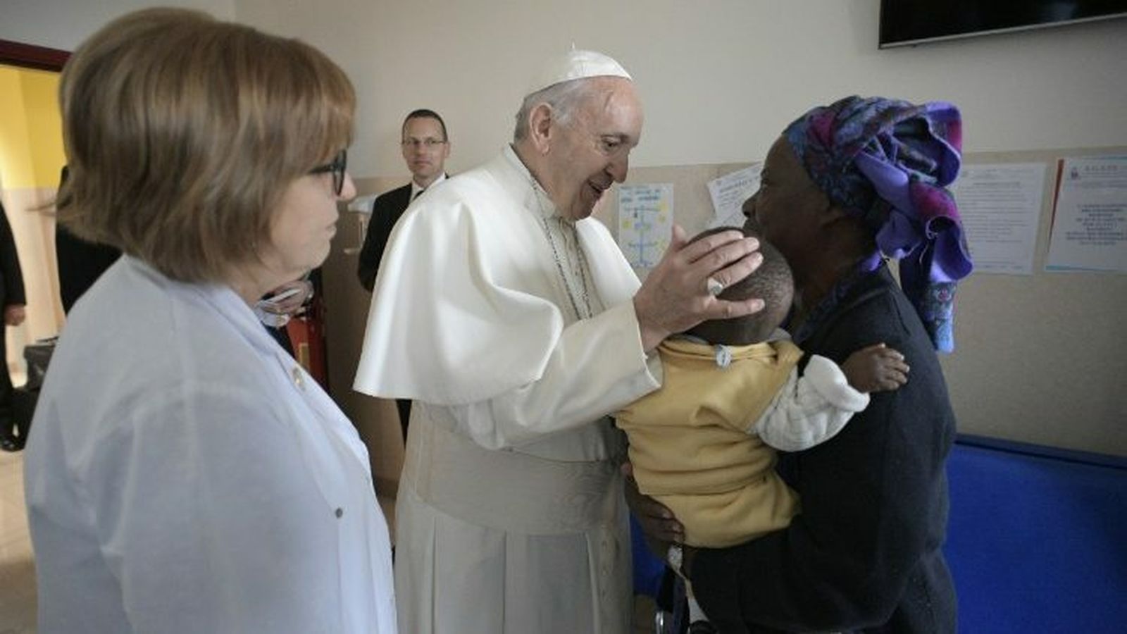 Francisco, en la Casa de Alivio del Sufrimiento