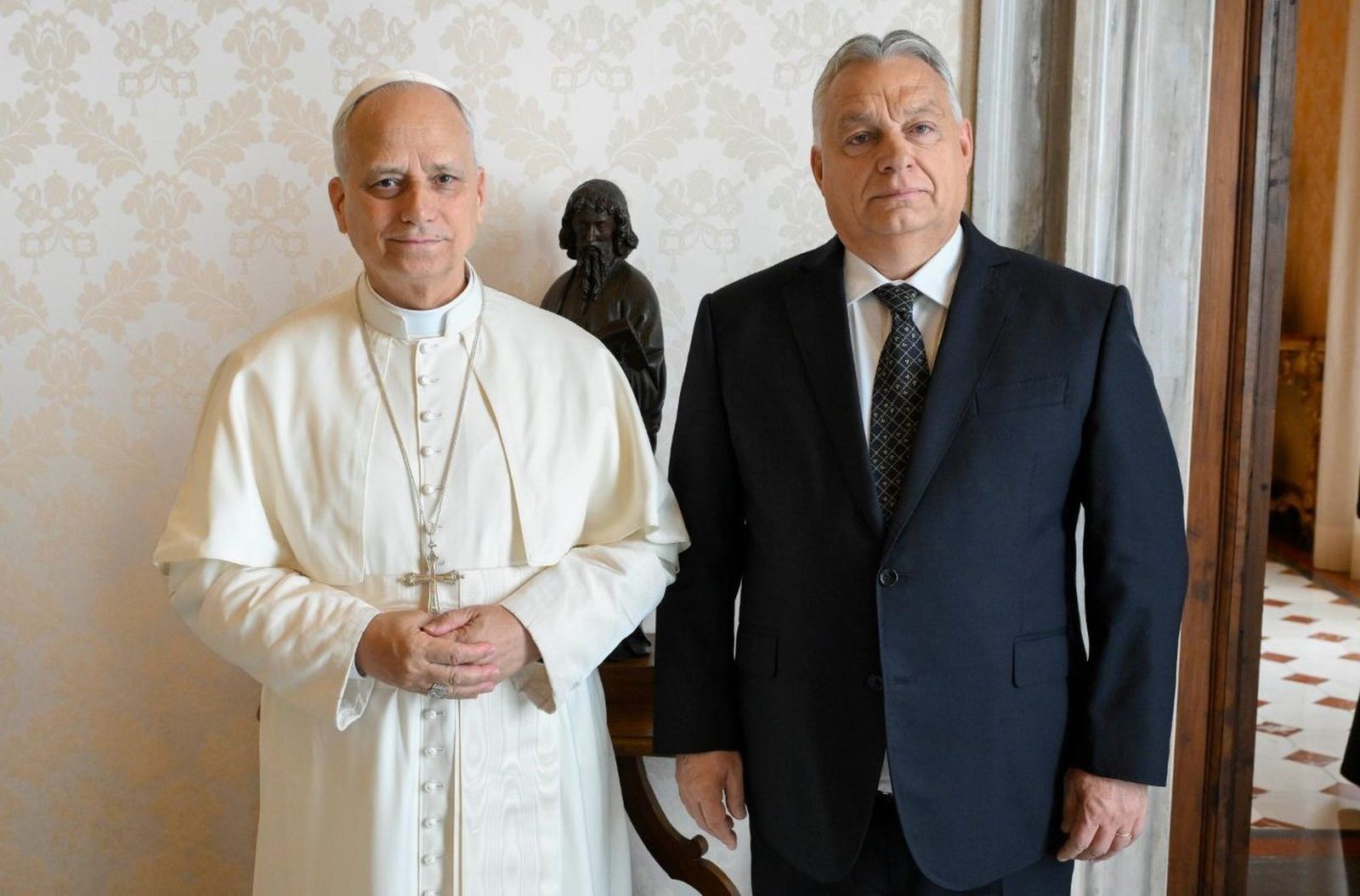 Víktor Orban, con el Papa León XIV