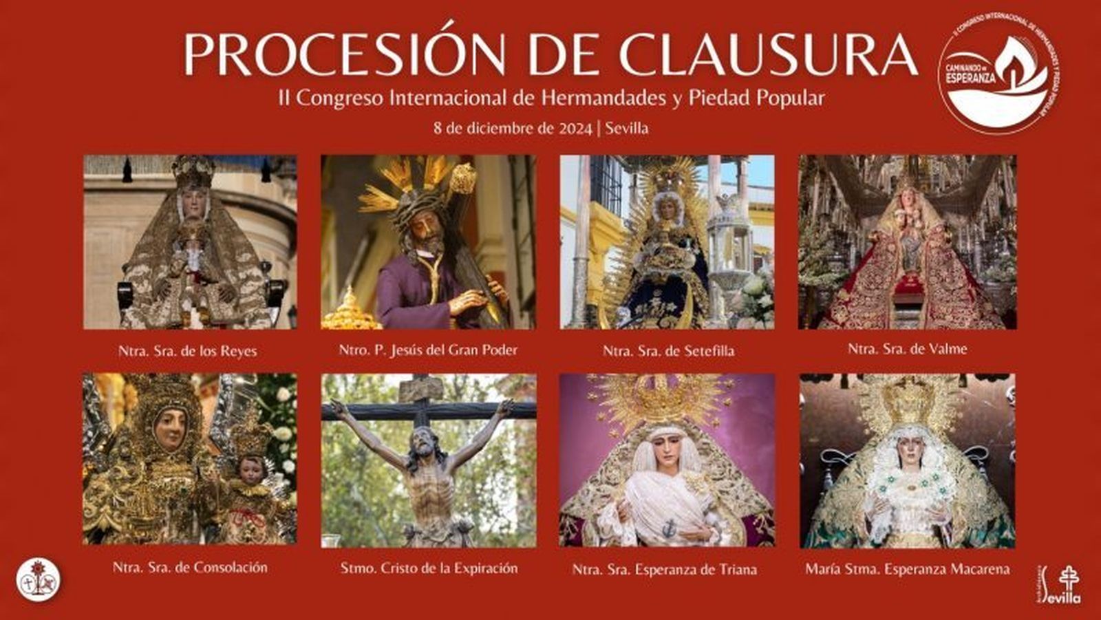 Imágenes de la procesión de clausura del II Congreso Internacional de de Hermandades y Piedad Popular