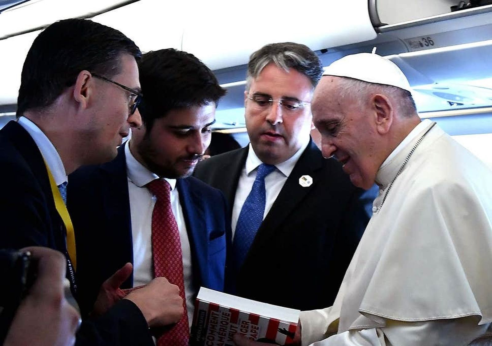 Senèze (i), con el Papa