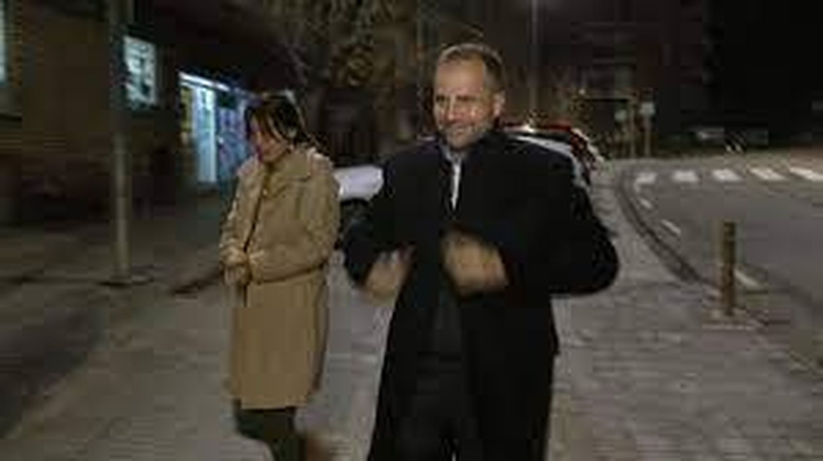 Novell y Caballol, entrando al juzgado de Súria