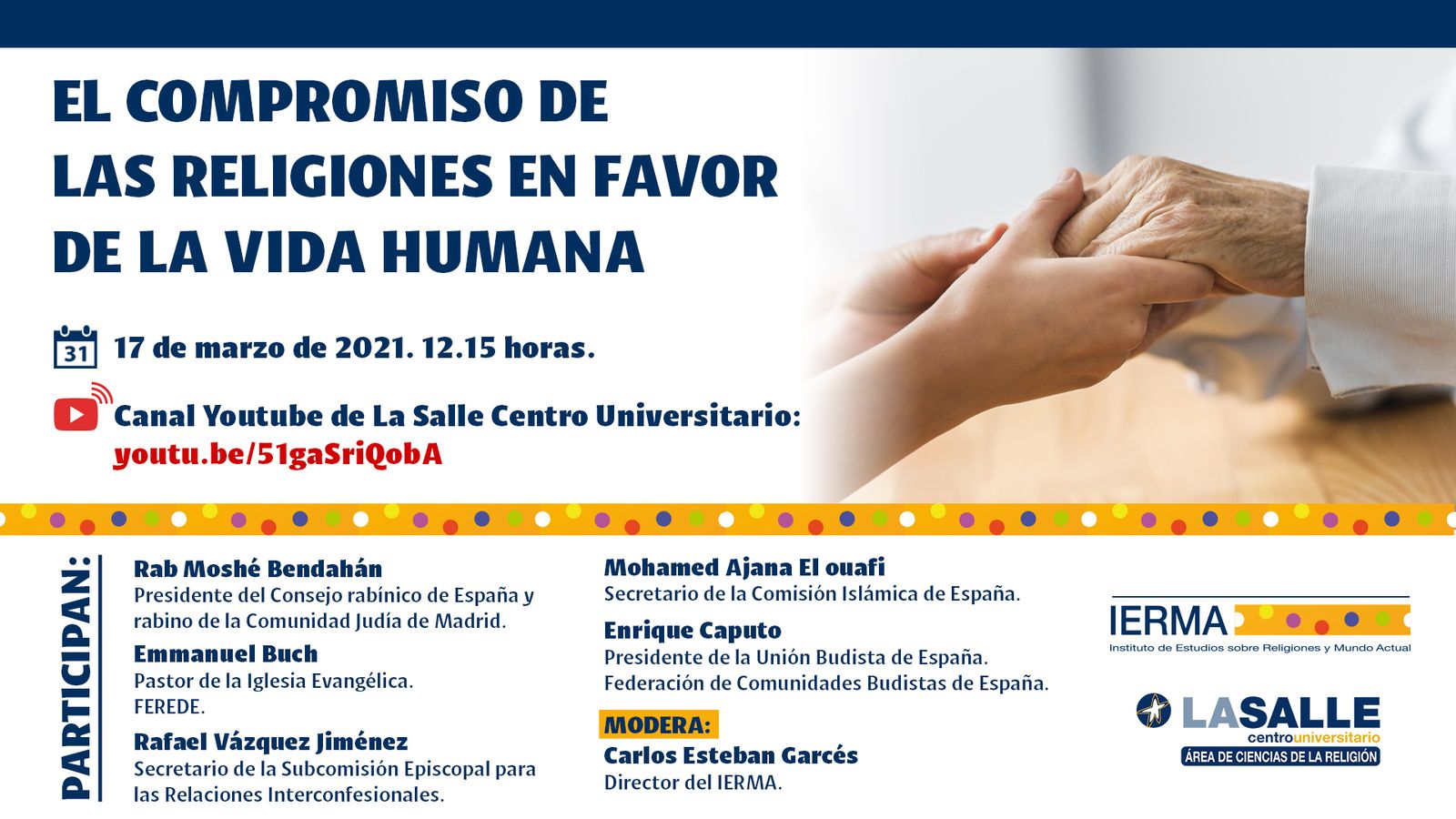 Nuevo acto de las religiones en favor de la vida humana