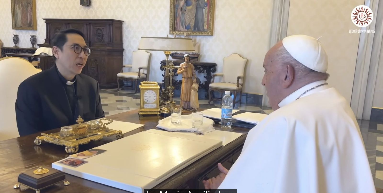 Francisco, durante la entrevista