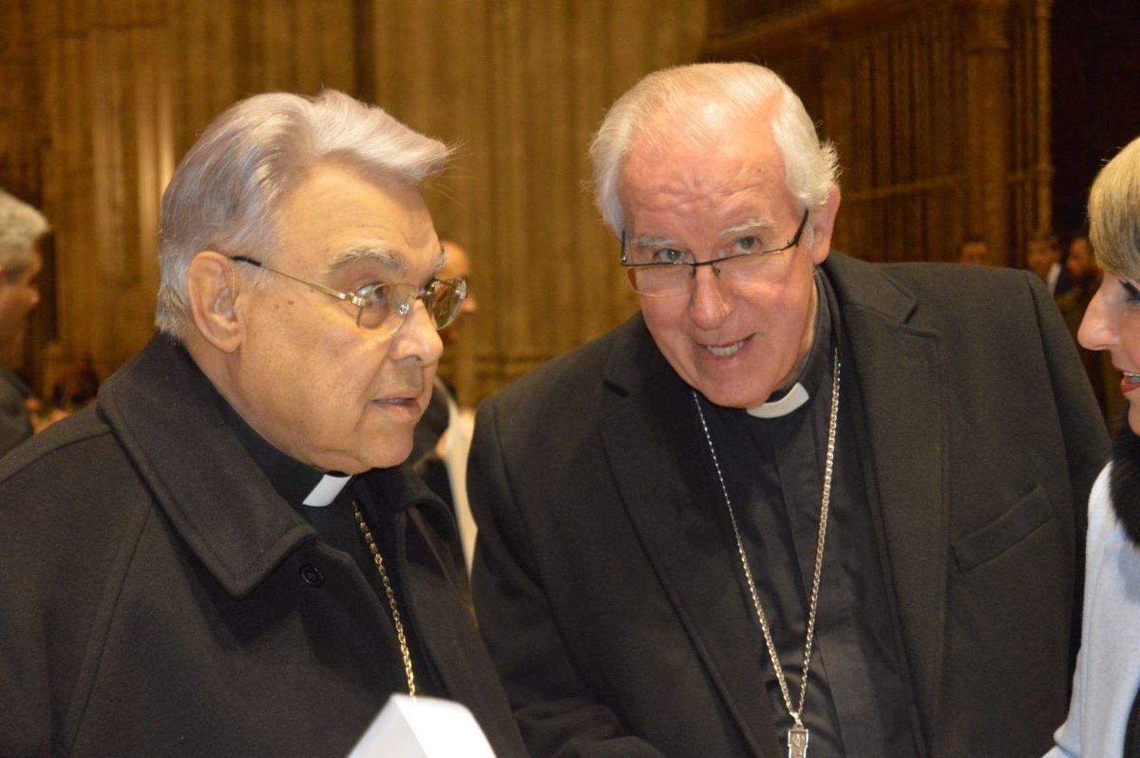 Monseñor Semeraro y el arzobispo de Sevilla, José Ángel Saiz Menese