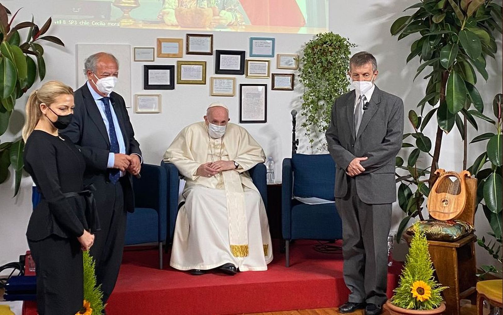 Bergoglio en Scholas