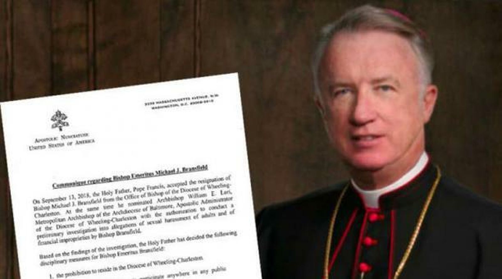 El obispo de EE.UU. Michael Bransfield y el comunicado del Vaticano anunciando las restricciones
