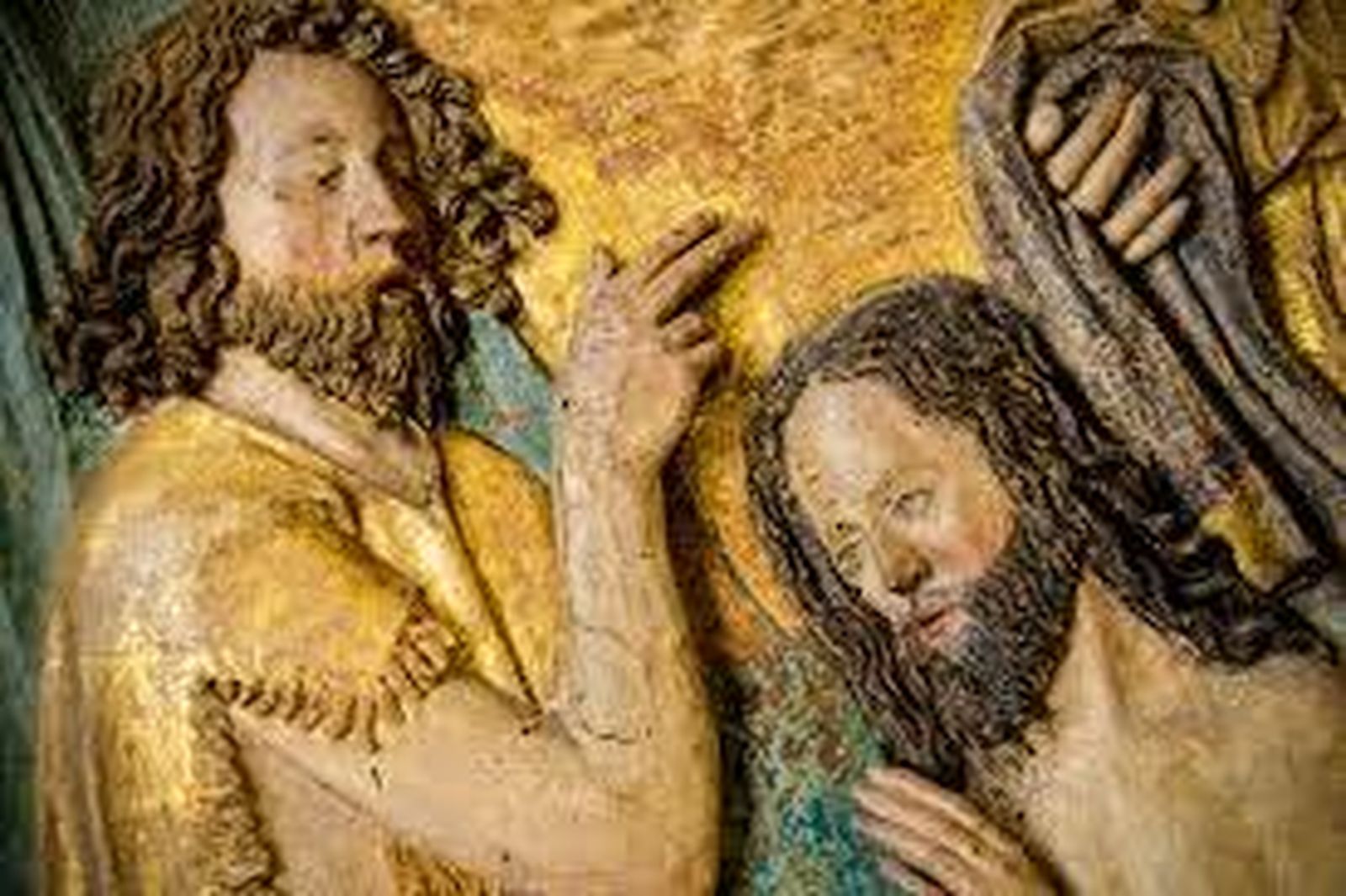 Juan Bautista y Jesús, en el Jordán