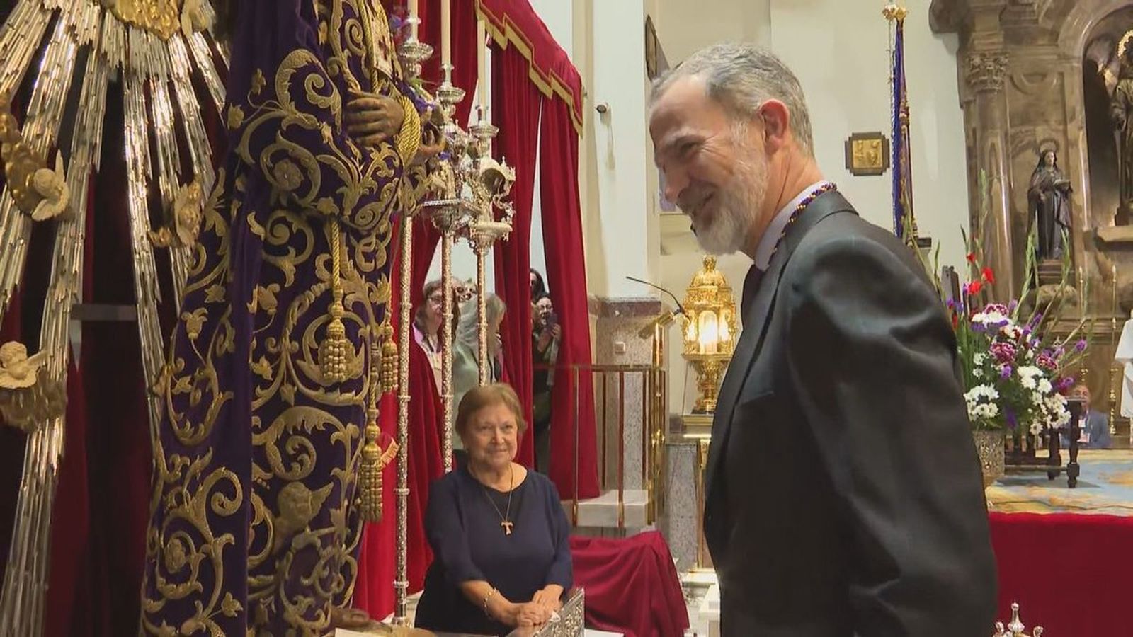 Felipe VI en la Basílica de Jesús de  Medinaceli