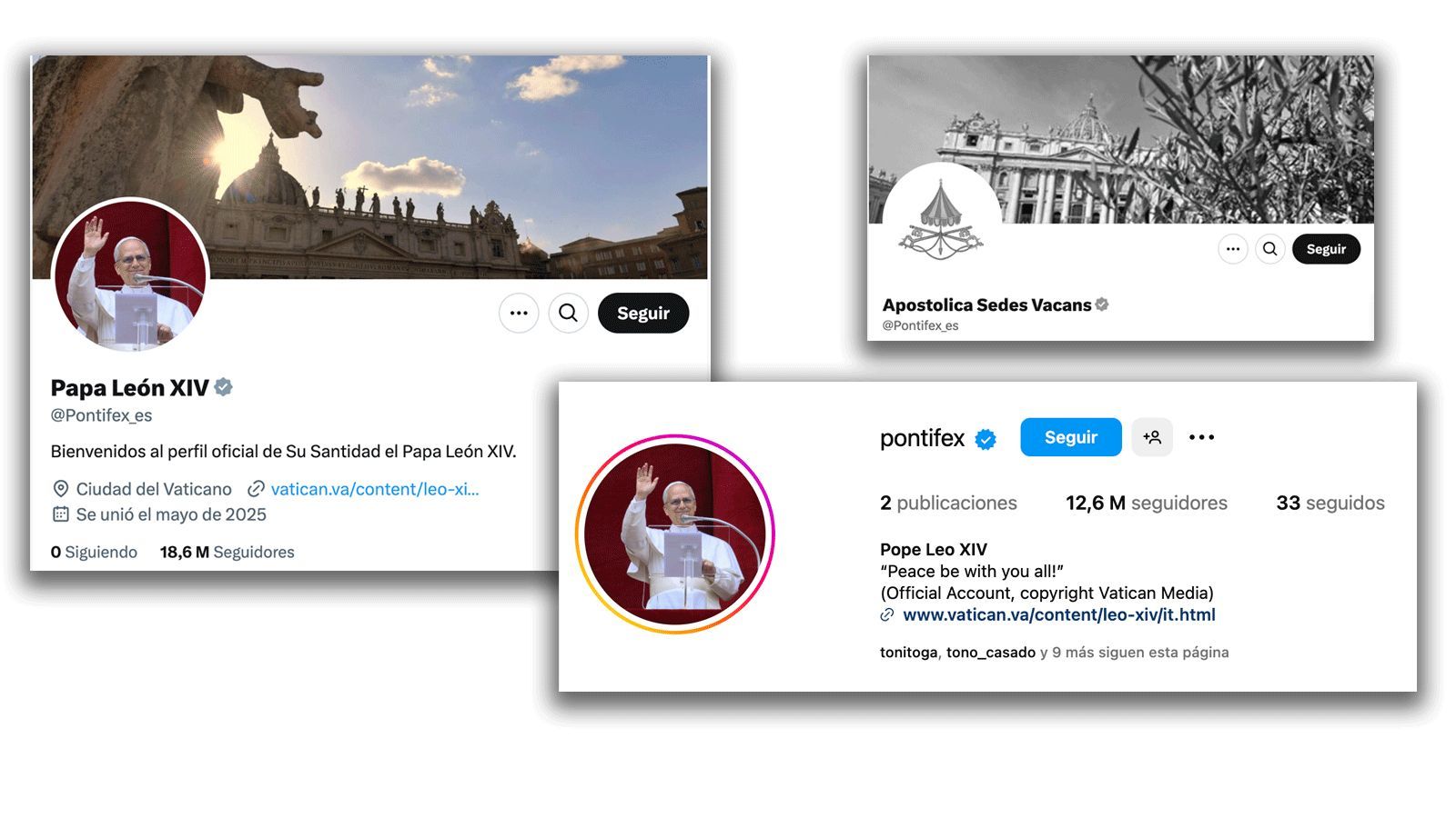 León XIV retoma la actividad en X y estrena cuenta en Instagram