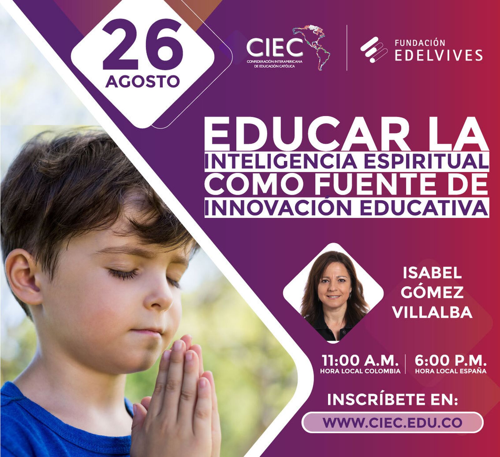 Webinar de CIEC y Fundación Edelvives sobre la inteligencia espiritual