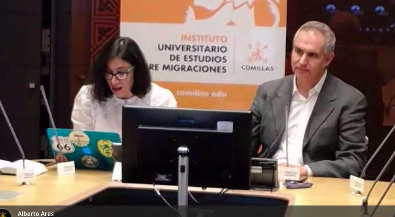 Alberto Ares, en la jornada sobre Migrantes y Refugiados en Comillas