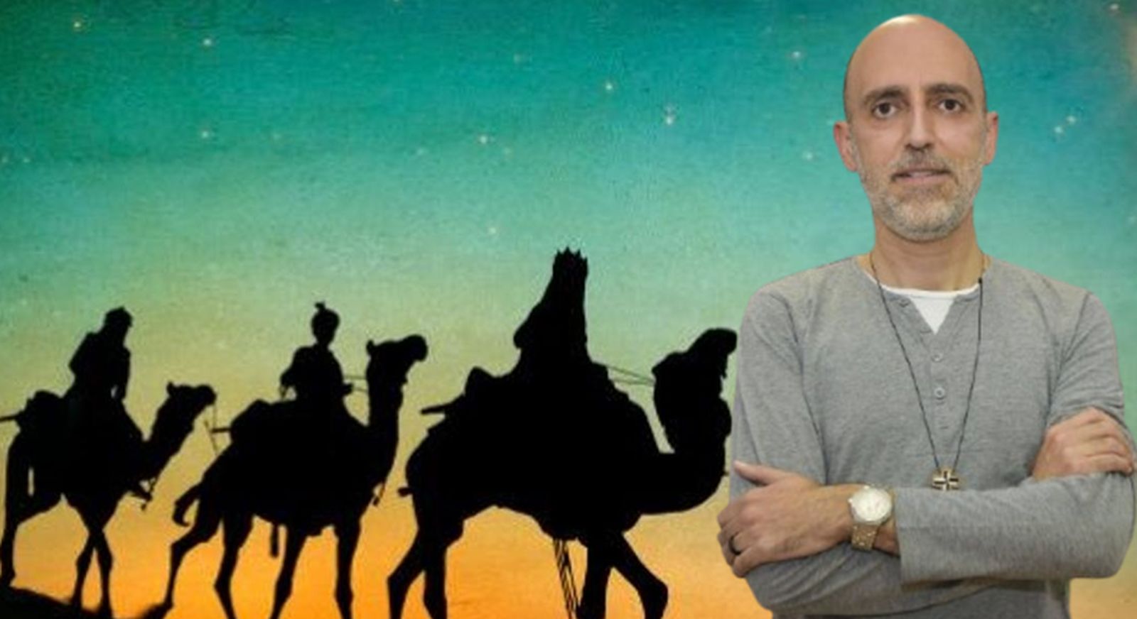 El obispo se dirige a los Reyes.