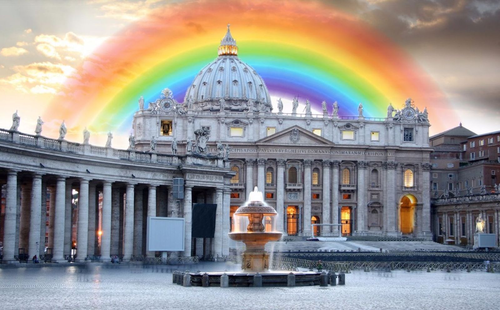 Vaticano y bandera gay