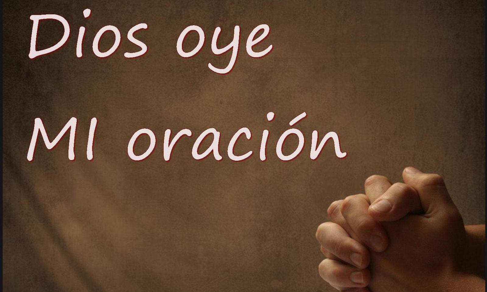 Dios escucha mi oración