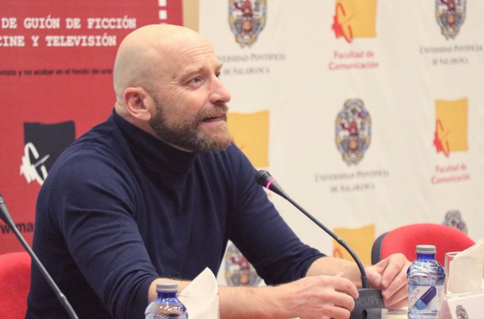 Iván Escobar en la Universidad Pontificia de Salamanca