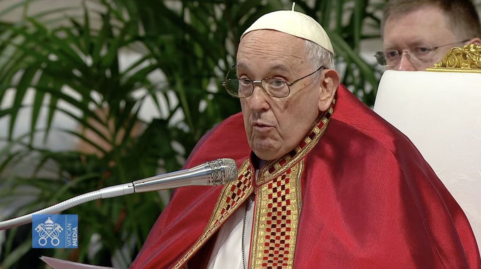 Francisco, durante la homilía