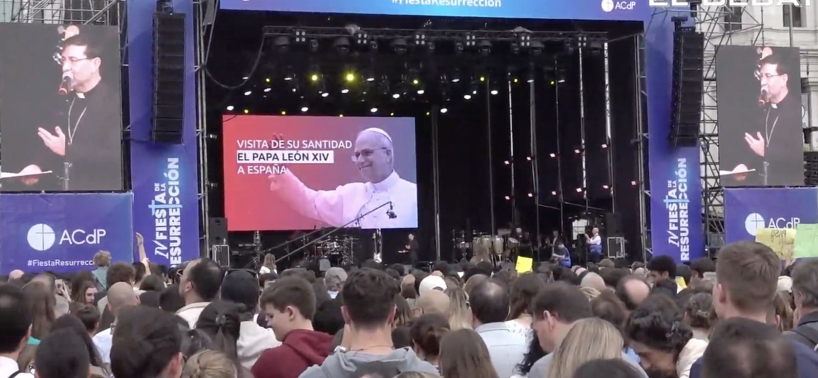 Cobo leyó el mensaje del Papa