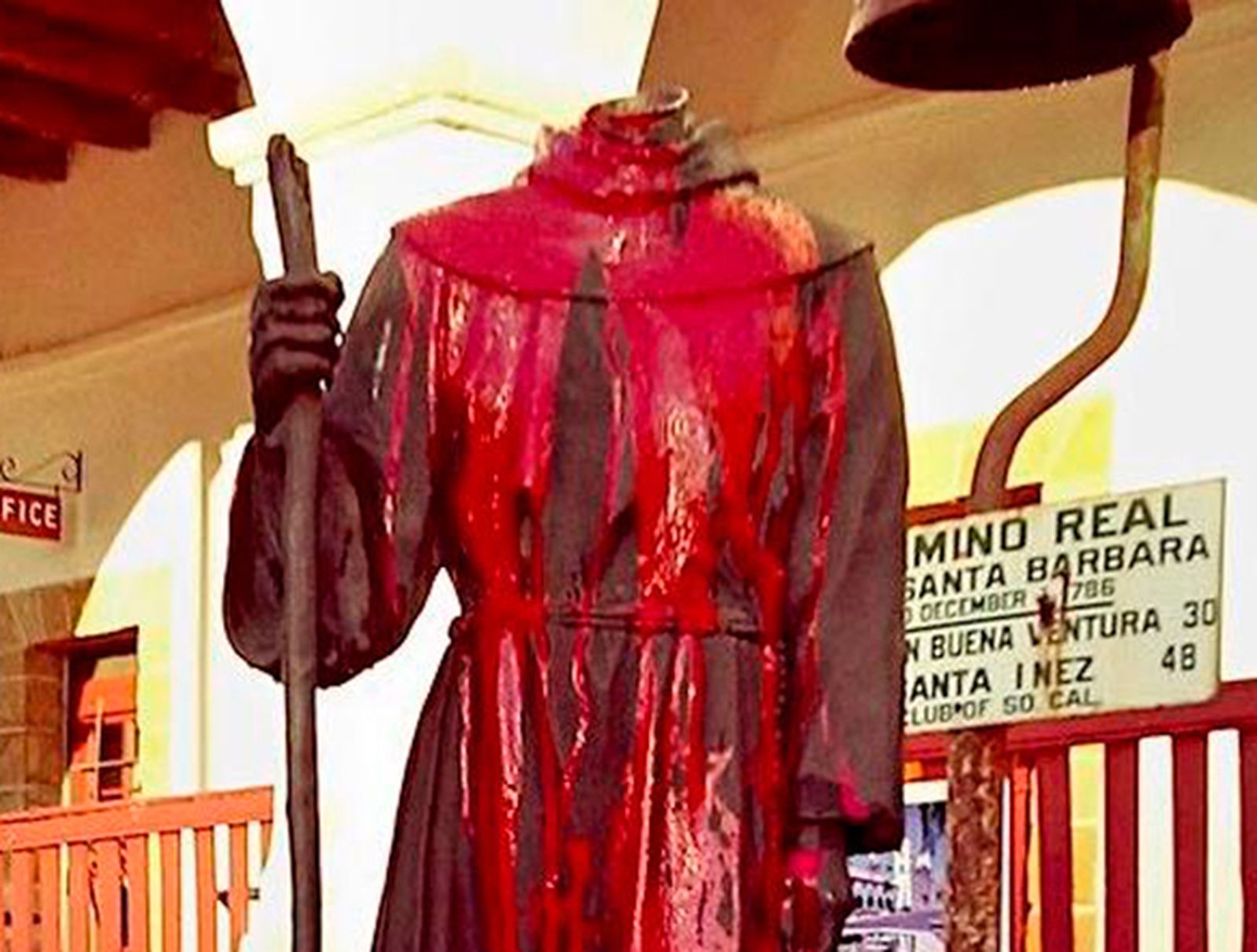 En Santa Bárbara. Decapitado.