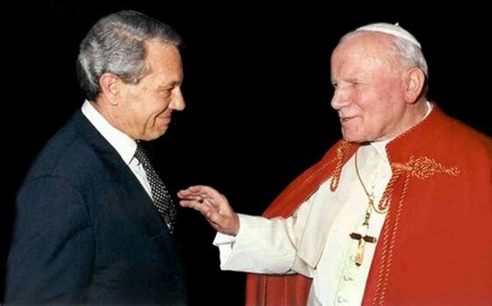 Joaquín Navarro-Valls y Karol Wojtyla
