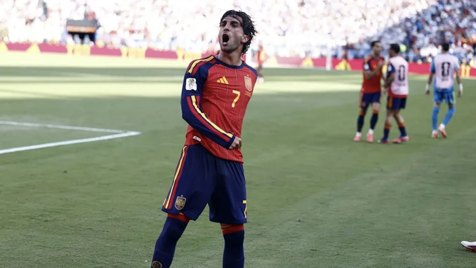 Ferran Torres tras marcar su histórico gol frente a Argentina