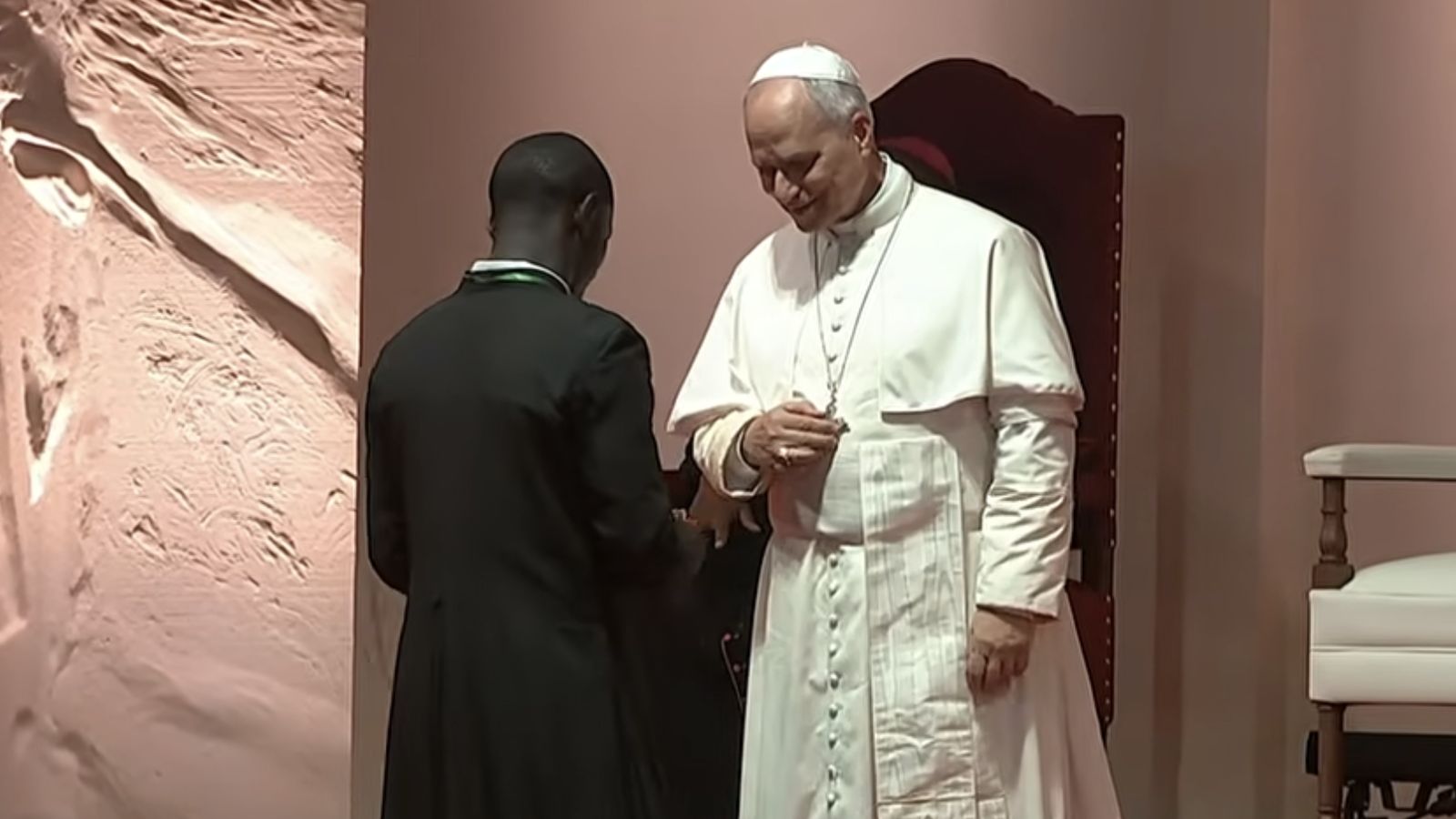 El seminarista con el Papa