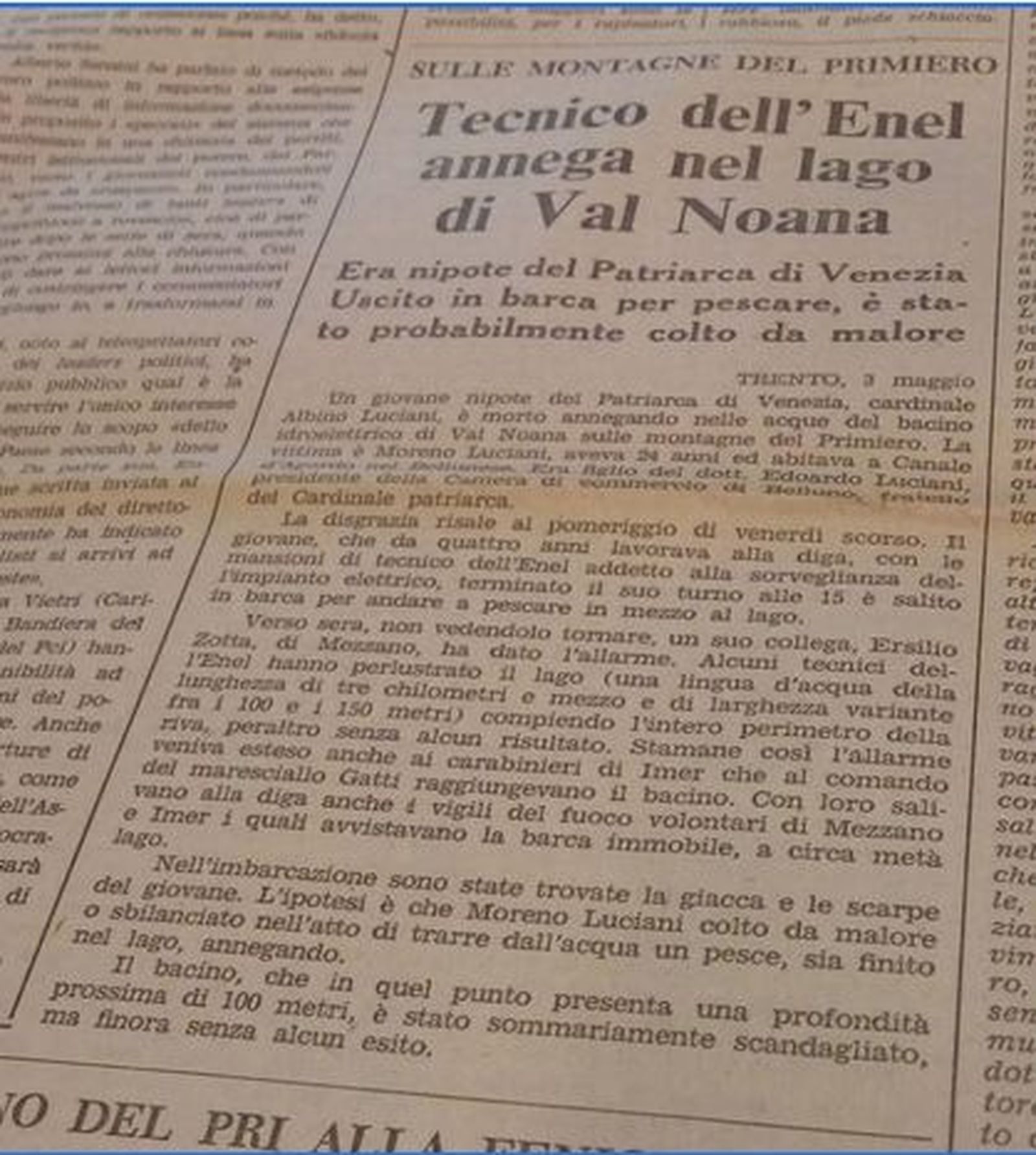 Muerte de Moreno Luciani