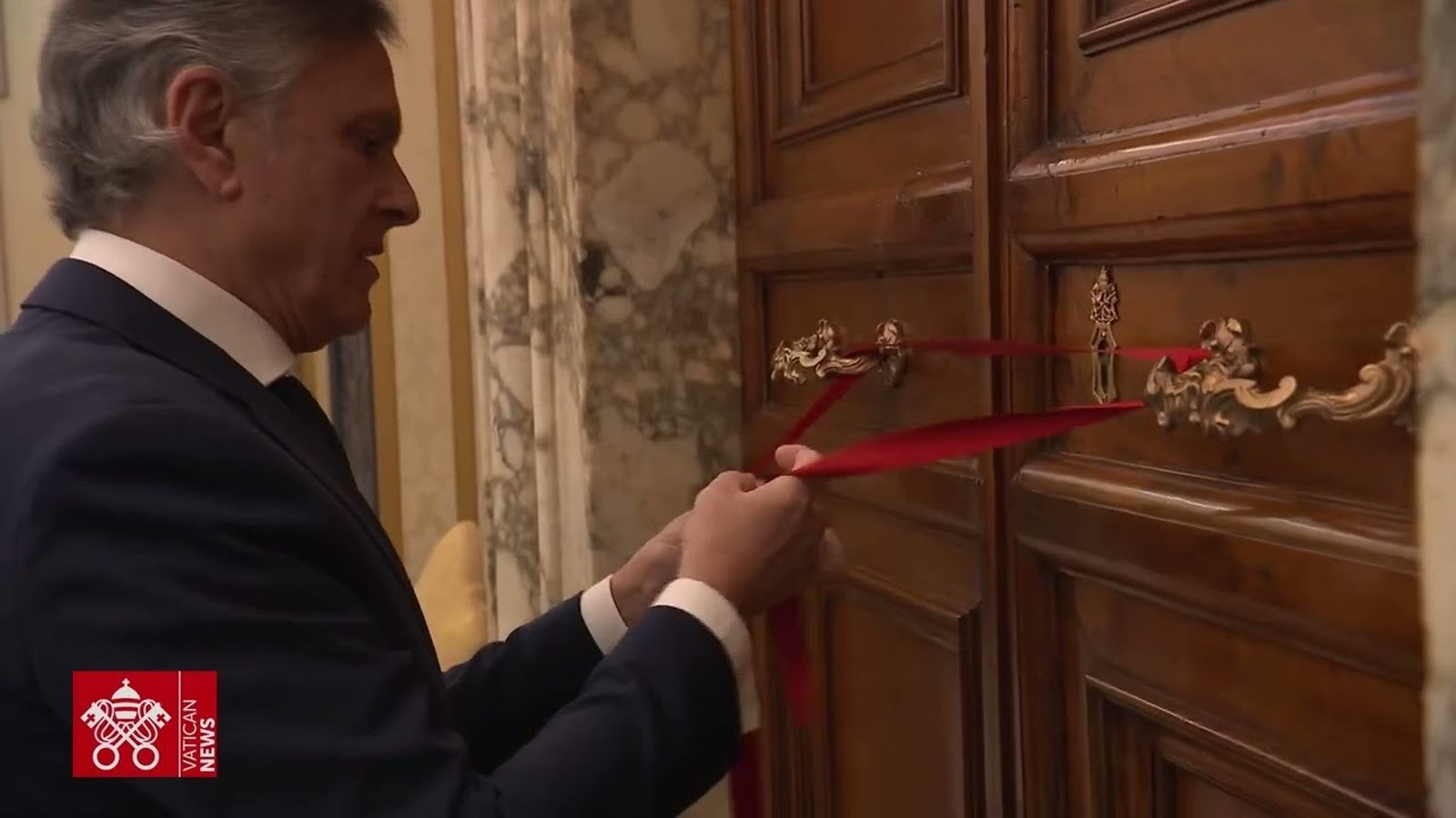 Las habitaciones papales, selladas