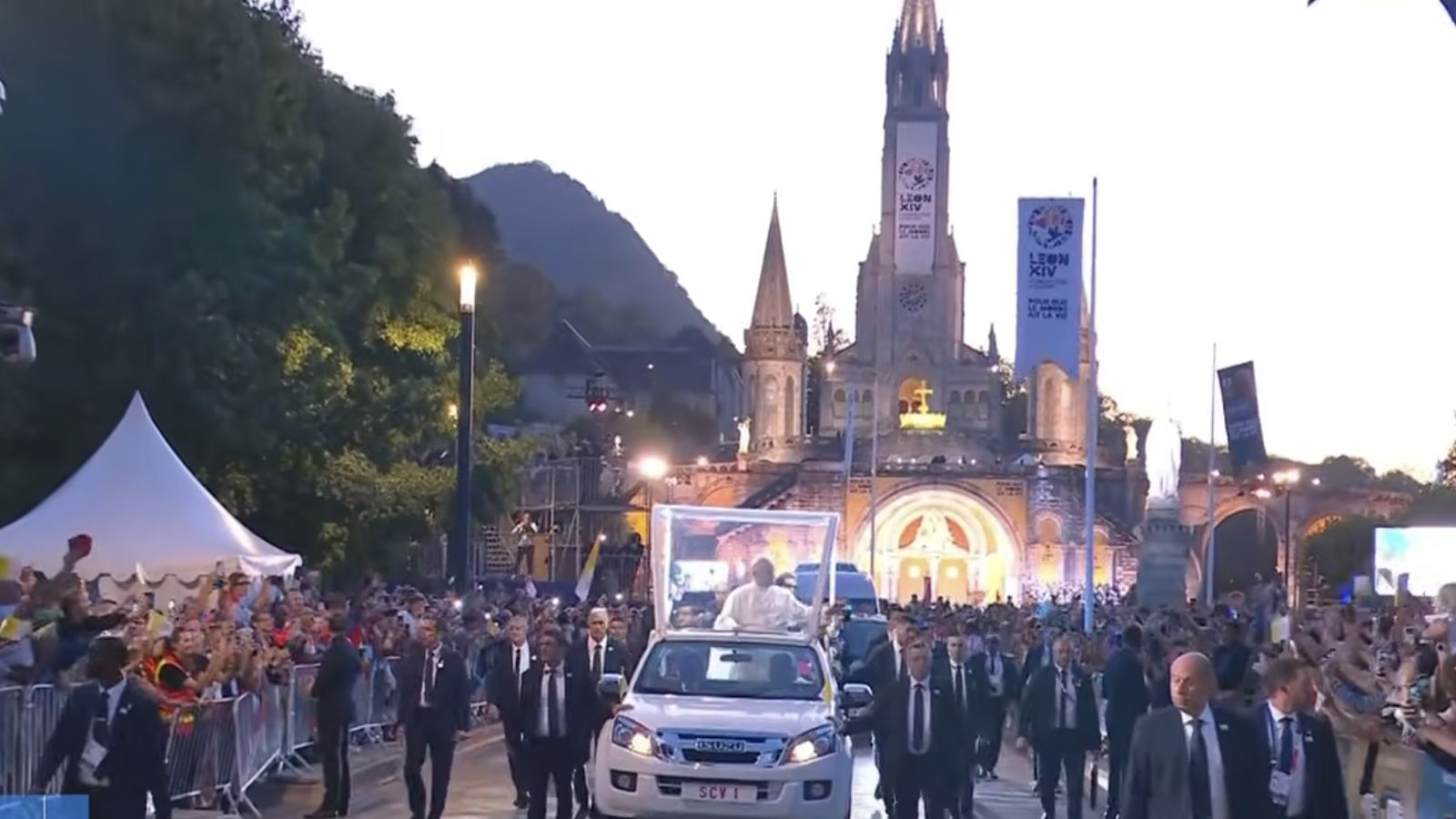 León XIV, en Lourdes